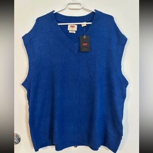 Levi's Blue Knit Sweater Vest